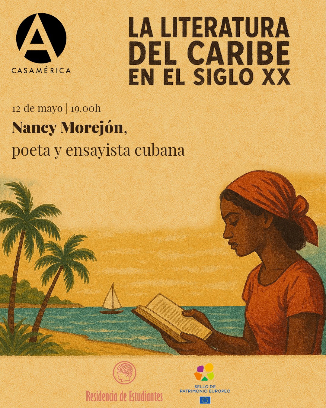 📚 Presentamos 'La literatura del Caribe en el siglo XX', una nueva cita del ciclo #VeladasLiterarias.

Un diálogo con la poeta Nancy Morejón y la profesora Paloma Jiménez del Campo sobre los cruces, tensiones y particularidades de la literatura caribeña en el siglo pasado.

👥 Introduce León de la Torre. Con Nancy Morejón y Paloma Jiménez del Campo.
🤝 Con Residencia de Estudiantes.

📅 Lunes 12 de mayo.
⌚ 19:00.
📍 Sala Miguel de Cervantes.
🎟 Entrada libre hasta completar aforo.

🔗 Más información en nuestro perfil, enlace en la biografía.