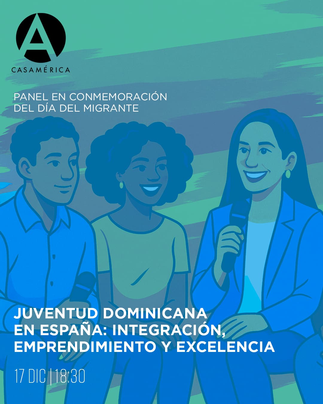 🌏 ‘Juventud dominicana en España: integración, emprendimiento y excelencia’, un encuentro con motivo del Día del Migrante centrado en compartir experiencias de integración, emprendimiento y desarrollo personal de jóvenes de la diáspora dominicana en España.

👥 Con Jonás Geraldo Pérez, Honey Hillary Generez Fuentes, Mairelis Paredes y Nicolás Navarro.

🤝 Con @rdenespana y @fundospain.

📅 Miércoles 17 de diciembre.
⌚ 18:30.
📍 Sala Simón Bolívar.
🎟️ Entrada libre hasta completar aforo.
🔗 Más información en nuestra web, enlace en la biografía.

#JuventudDominicana #DíaDelMigrante #RepúblicaDominicana #España #Integración #Emprendimiento #Iberoamérica