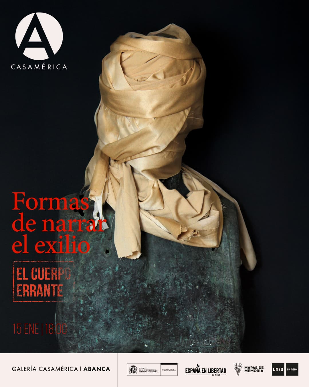 💬 '𝐅𝐨𝐫𝐦𝐚𝐬 𝐝𝐞 𝐧𝐚𝐫𝐫𝐚𝐫 𝐞𝐥 𝐞𝐱𝐢𝐥𝐢𝐨', 𝐜𝐨𝐧𝐯𝐞𝐫𝐬𝐚𝐭𝐨𝐫𝐢𝐨 𝐞𝐧 𝐞𝐥 𝐦𝐚𝐫𝐜𝐨 𝐝𝐞 𝐥𝐚 𝐞𝐱𝐩𝐨𝐬𝐢𝐜𝐢𝐨́𝐧 ‘𝐄𝐥 𝐜𝐮𝐞𝐫𝐩𝐨 𝐞𝐫𝐫𝐚𝐧𝐭𝐞. 𝐄𝐱𝐢𝐥𝐢𝐨 𝐞𝐬𝐩𝐚𝐧̃𝐨𝐥 𝟏𝟗𝟑𝟗-𝟏𝟗𝟕𝟓’ 

Se debatirá cómo el arte y la palabra pueden reconstruir trayectorias silenciadas, cómo dar voz a los exiliados, y cómo distintas formas narrativas cumplen una función de memoria social: el cómic y la ilustración, el arte contemporáneo o la dramaturgia. Además, se explorará el papel del espectador, cómo la representación influye en nuestra comprensión histórica del exilio y de sus consecuencias personales y colectivas. 

👥 Con Germán Labrador, Amanda de la Garza (@amandadenoire1) y Fernando Sánchez Cabezudo (@fernandosanchezcabezudo) 

Moderan: Jorge Moreno Andrés (@jorge_moreno_andres_) y Julián López García 

🤝 @territorialgob, @50enlibertad, @mapasdememoria y @ciemedh 

📅 Jueves 15 de enero de 2025 
⌚ 18:00 
📍 Sala Simón Bolívar 
🎟️ Entrada libre hasta completar aforo 

🔗 Más información en nuestra web, enlace en la biografía