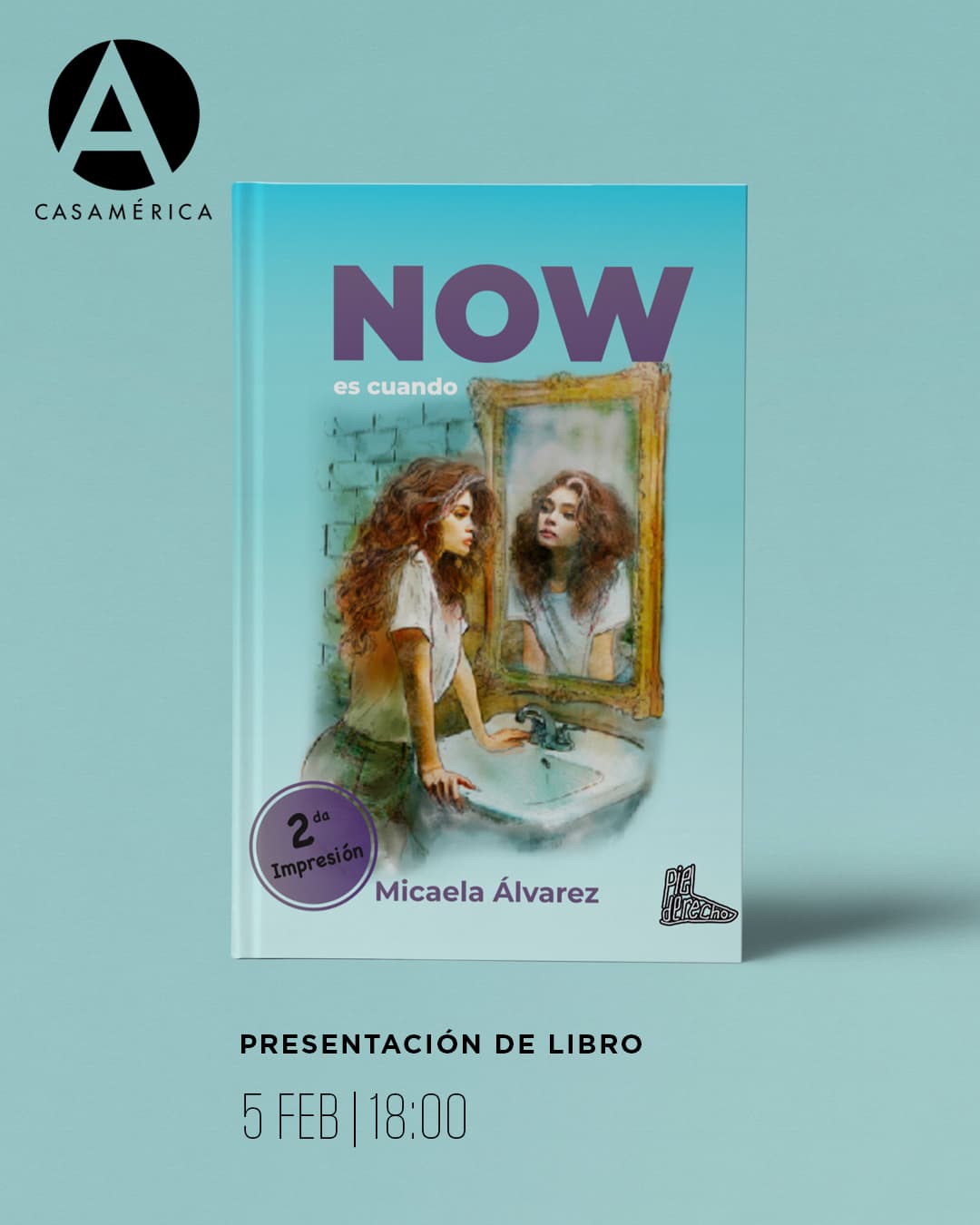 📚 Presentación del libro ‘𝑵𝒐𝒘 𝒆𝒔 𝒄𝒖𝒂𝒏𝒅𝒐’, de Micaela Álvarez.

Una conversación en torno a una primera novela que aborda el duelo, la responsabilidad y el descubrimiento afectivo desde la mirada de una joven que debe sostener a su familia tras una pérdida decisiva.

👥 Con Moisés Morera, Bernardo Greiver, Alana Moira y Micaela Álvarez.

📅 Jueves 5 de febrero.
⌚ 18:00.
📍 Sala Miguel de Cervantes.
🎟️ Entrada libre hasta completar aforo.

🤝 Con @uruguayenespana.

🔗 Más información en nuestra web, enlace en la biografía.

#Literatura #NowEsCuando #MicaelaÁlvarez #CasaDeAmérica #Uruguay