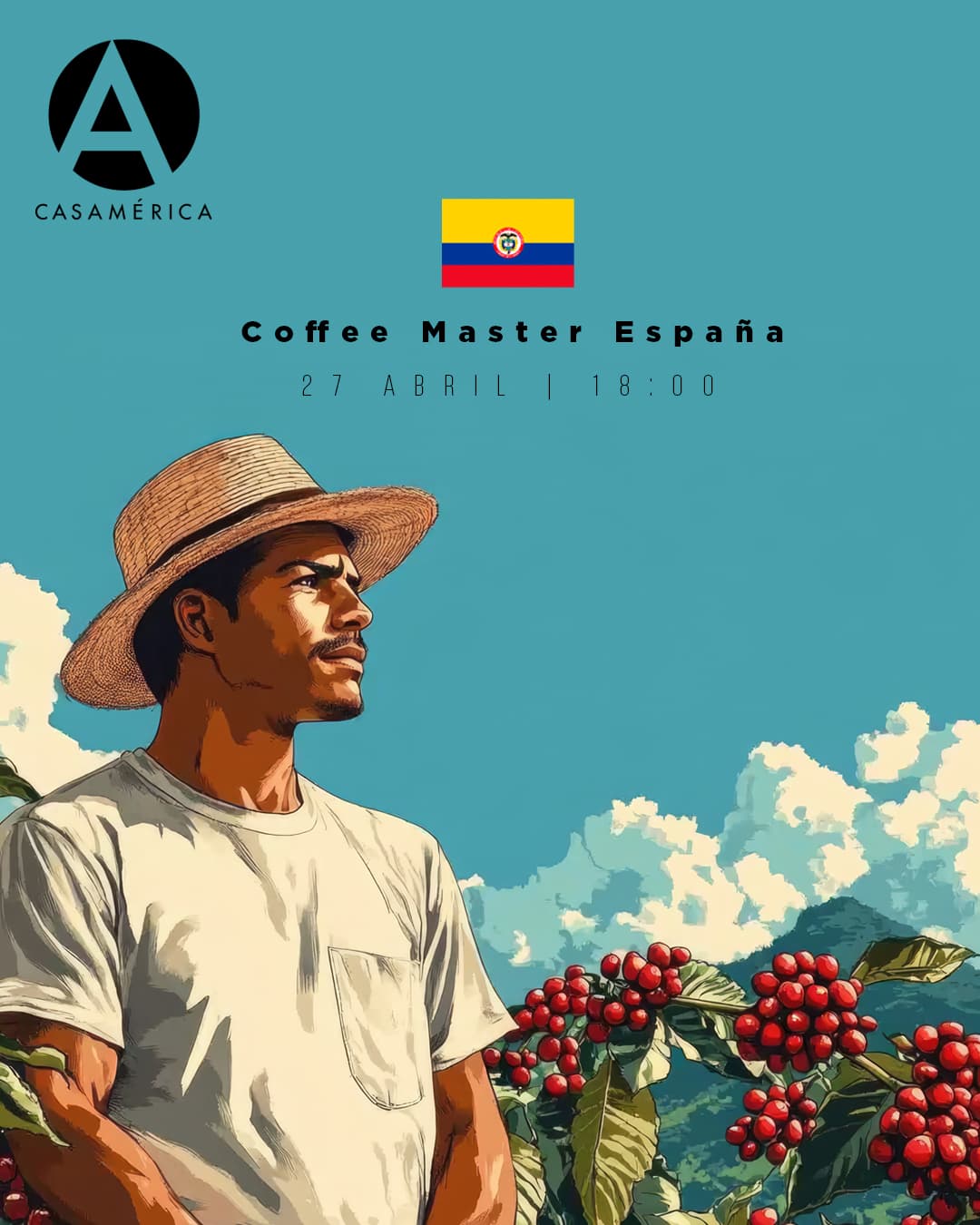 ☕🇨🇴 𝐂𝐨𝐟𝐟𝐞𝐞 𝐌𝐚𝐬𝐭𝐞𝐫 𝐄𝐬𝐩𝐚𝐧̃𝐚: 𝐃𝐢𝐚́𝐥𝐨𝐠𝐨 𝐲 𝐜𝐚𝐭𝐚 𝐝𝐞 𝐜𝐚𝐟𝐞́𝐬 𝐜𝐨𝐥𝐨𝐦𝐛𝐢𝐚𝐧𝐨𝐬.

Celebramos un encuentro experiencial en torno al café de especialidad y el cacao de Colombia como símbolos de cultura y transformación social. Una jornada para descubrir estos productos como frutos de la paz y resultados de procesos sostenibles que impulsan nuevas economías territoriales.

El evento incluirá una cata y la presentación de bebidas de autor para explorar el maridaje entre café y cacao, recorriendo sus orígenes, matices y aromas a través de una propuesta pedagógica y gastronómica.

👥 Con Moisés Morera, Edwin Rodríguez, Luciana Calle y María López.
🤝 Con @embajadacolesp.

📅 Lunes 27 de abril.
⌚ 18:00.
📍 Salón Embajadores.
🎟️ Entrada libre hasta completar aforo.

🔗 Más información en el enlace de la biografía.

#CoffeeMaster #Colombia #CaféDeEspecialidad #Cacao